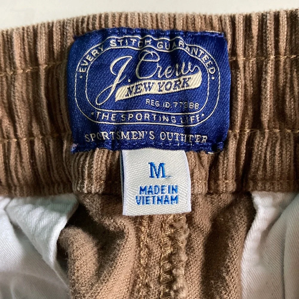 J Crew Sporting Life Corduroy Slim Cord Dock Pant Size M Brown Cotton Fits 32W